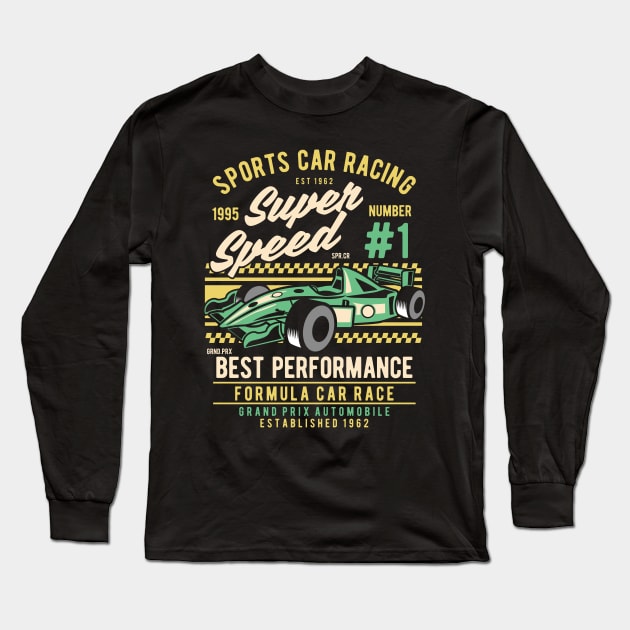 Sports Car Racing Long Sleeve T-Shirt by p308nx